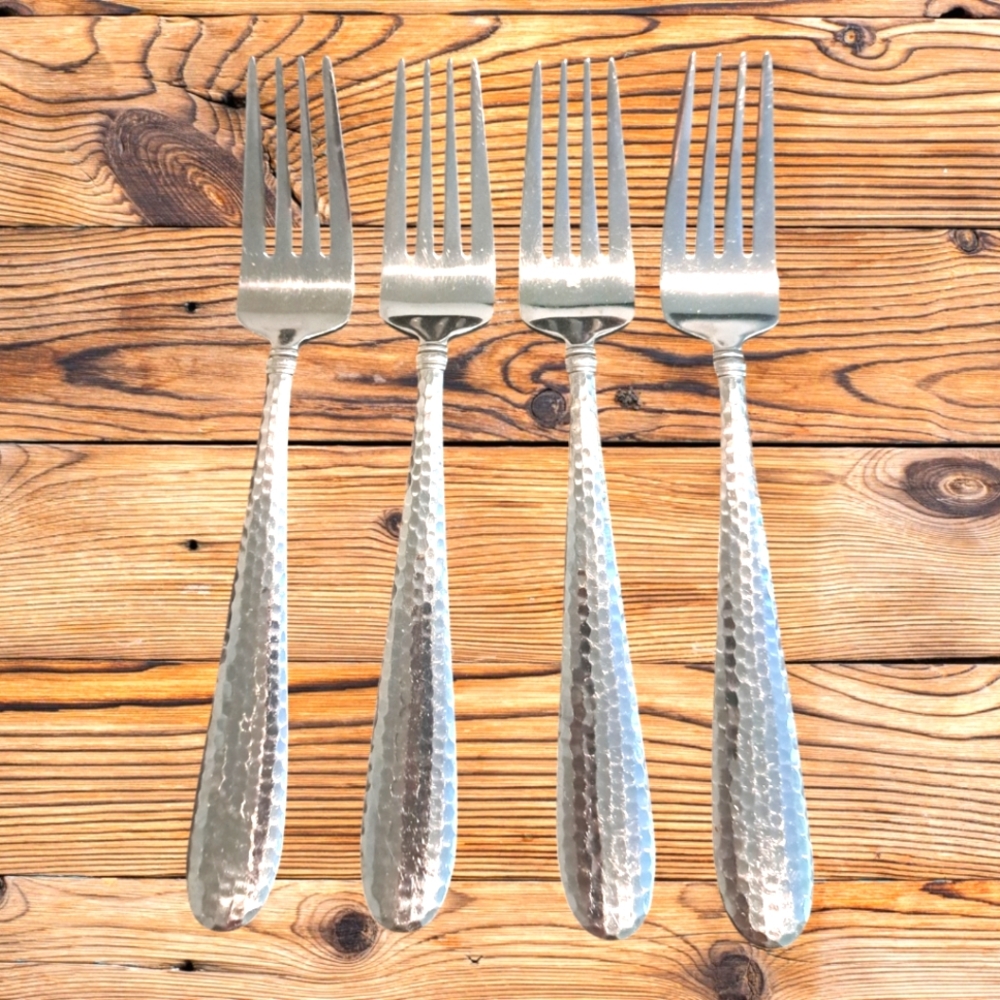 Towle Logan Hammer Stainless Steel Dinner Forks
